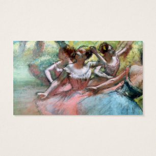 Cartes De Visite Edgar Degas   quatre ballerines sur l'étape