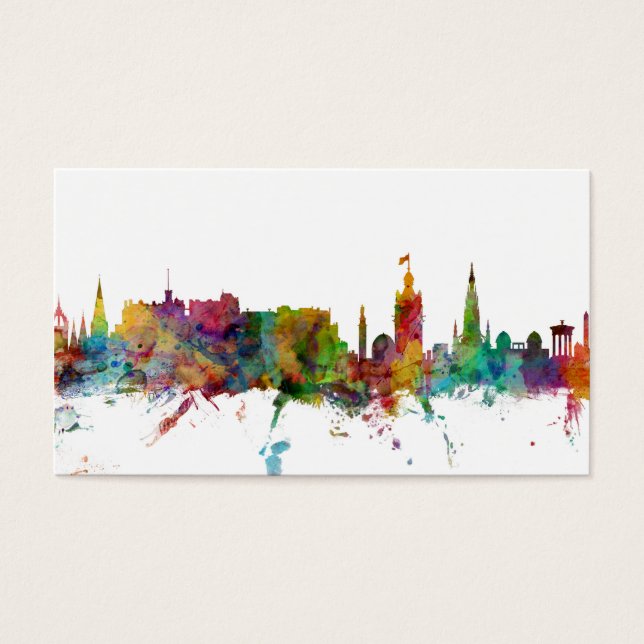 Cartes De Visite Édimbourg Scotland Skyline (Devant)