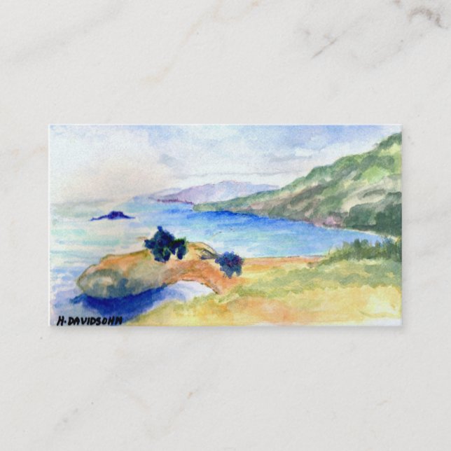 CARTES DE VISITE - ÉDITION ARTISTES - "SHORELINE" (Devant)