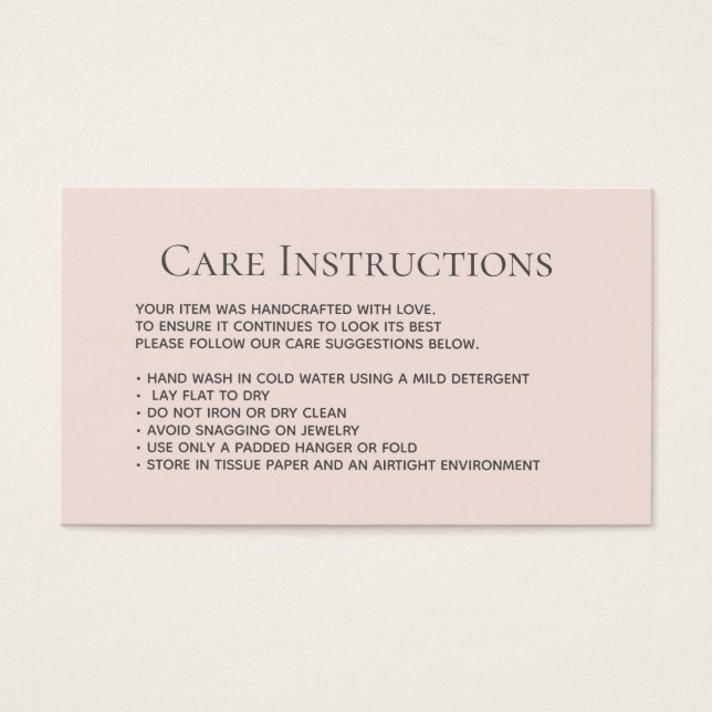 Cartes De Visite Édition Blush Lave-linge (Devant)
