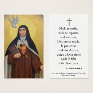 Cartes De Visite Église catholique de Saint-Teresa d'Avila Spanish