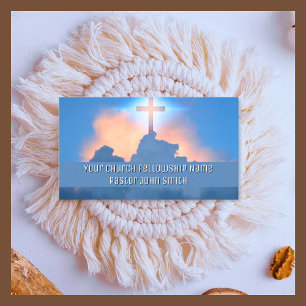 Cartes de visite Église Ciel Croix Céleste