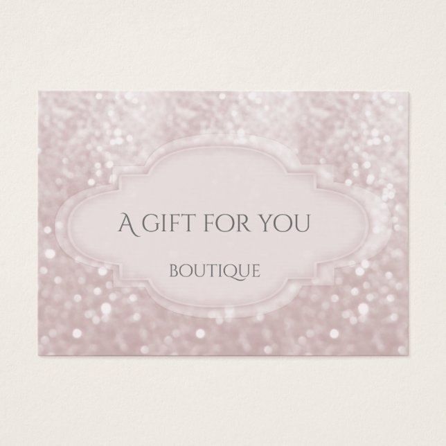 Cartes De Visite Élégant bokeh de luxe moderne (Devant)