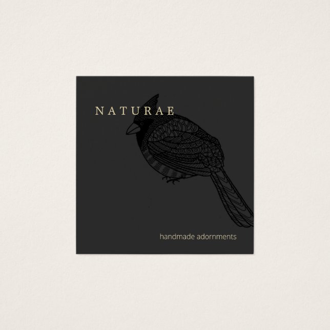 Cartes De Visite Elégant Cardinal Bird Concepteur Créatif (Devant)