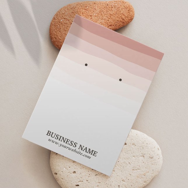 Cartes De Visite Elégant collier Coral Porte-Affichage (Créateur téléchargé)