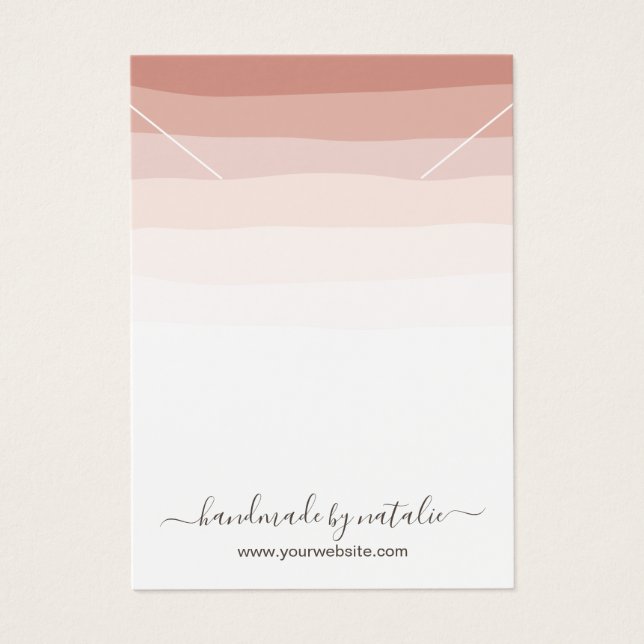 Cartes De Visite Élégant collier de couleur de corail (Devant)