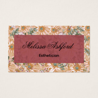 Cartes De Visite Elegant Floral Business Card 