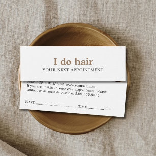Cartes De Visite Elégant minimal noir blanc cheveux doré