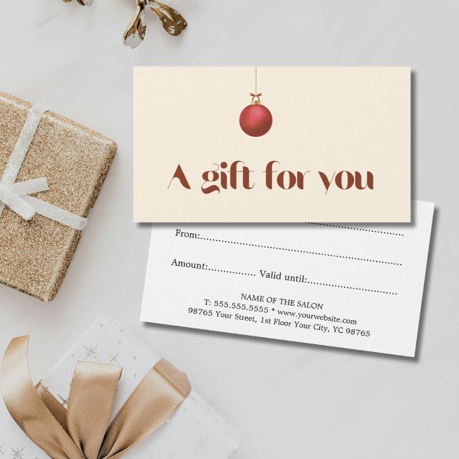 Cartes De Visite Elégant Pastel Holiday Salon (Créateur téléchargé)