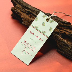 Cartes De Visite Élégant Retro Taille des vêtements Prix Hang Tag É