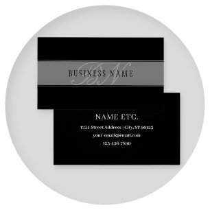 Cartes De Visite Élégant Script Modifiable Nom de l'entreprise/autr