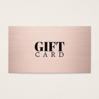 Cartes De Visite Elegant Simple Faux Rose Gold Salon