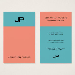 Cartes De Visite Élégant simple Modèle Monogramme moderne