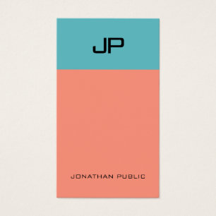 Cartes De Visite Élégant simple moderne Monogramme professionnel