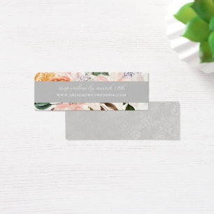 Cartes De Visite Elégant site Mariage de la flore botanique RSVP