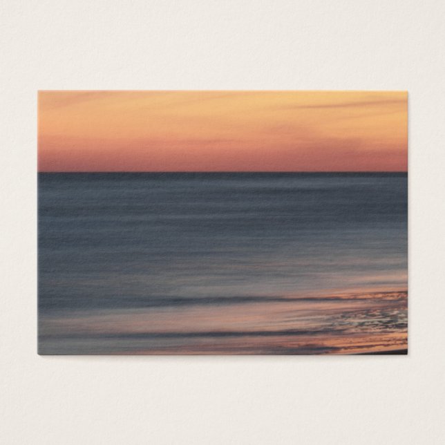 Cartes De Visite Élégant Sunset Beach Blank (Devant)