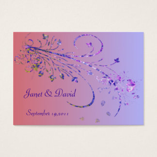 Cartes De Visite Élégante balise Favor de mariage