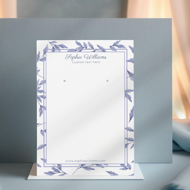 Cartes De Visite Elégante boucle d'oreille en toile française et éc (Créateur téléchargé)