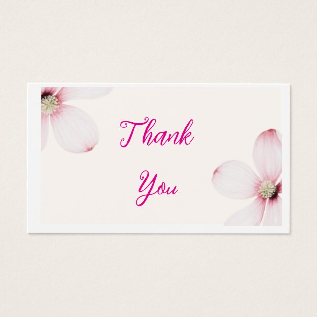 Cartes De Visite Élégante étiquette cadeau Mariage Floral (Devant)