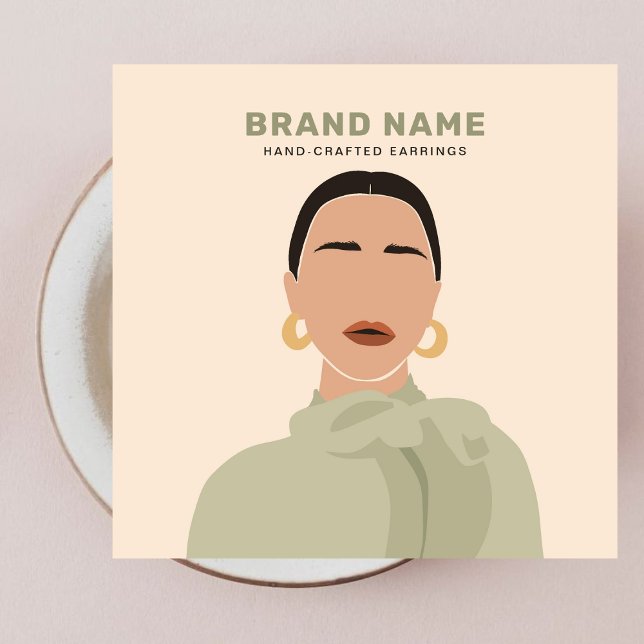 Cartes De Visite Élégante femme moderne Porte-bijoux (Créateur téléchargé)