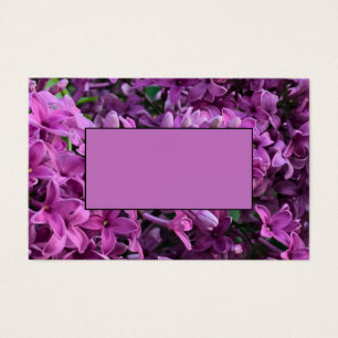 Cartes De Visite Élégante floraison de magenta violet profond fleur