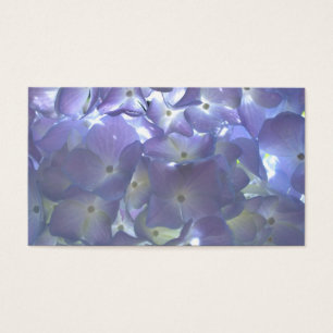 Cartes De Visite Elégante lumière douce mauve florale mauve hydrang
