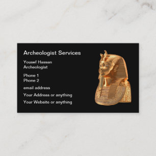 Cartes de visite élégantes d'archéologue