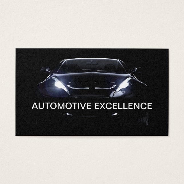 Cartes de visite élégantes et modernes pour l'auto (Devant)