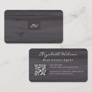 Cartes de visite élégantes modernes avec QR code e