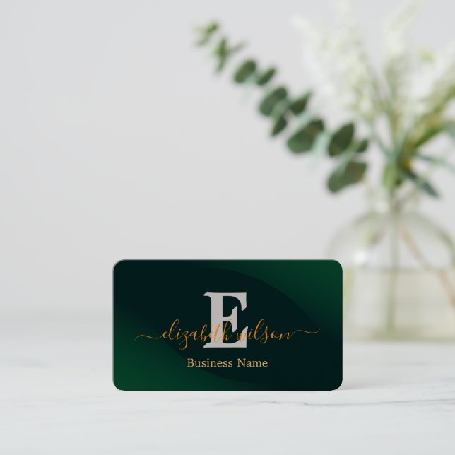 Cartes de visite élégantes modernes avec QR code e (Debout devant)