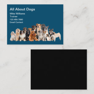Cartes de visite élégantes pour dresseur de chiens