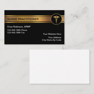 Cartes de visite élégantes pour infirmière pratici