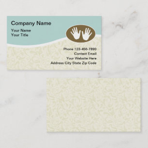Cartes de visite élégantes pour salon de massage m