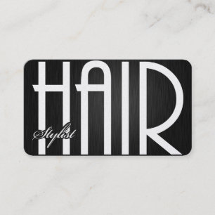 Cartes de visite élégants de coiffeur