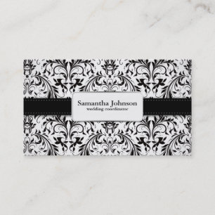 Cartes de visite élégants de coordonnateur de