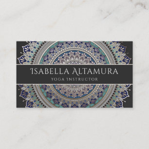 Cartes de visite élégants de mandala
