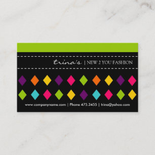 Cartes de visite élégants de mode