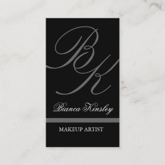 Cartes de visite élégants de monogrammes