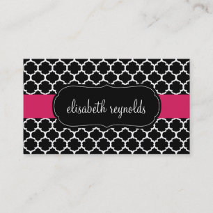 Cartes de visite élégants de Quatrefoil