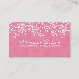 Cartes de visite élégants de wedding planner