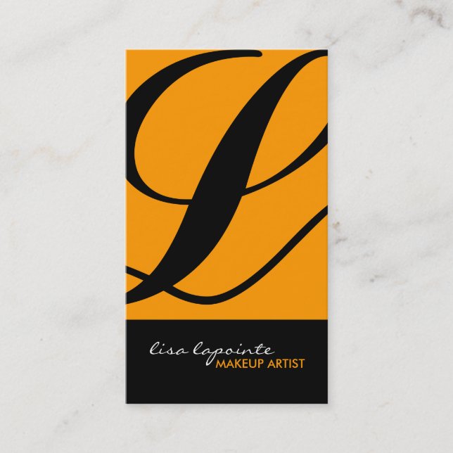 Cartes de visite élégants et audacieux (Devant)