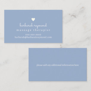 Cartes de visite Élégants Pour Thérapeute De Massa