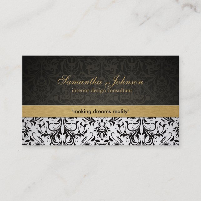 Cartes de visite élégants professionnels de (Devant)