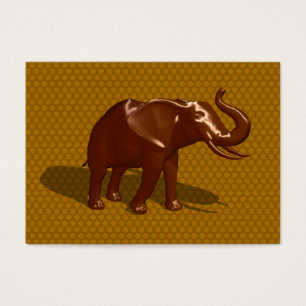 Cartes De Visite Eléphant au chocolat