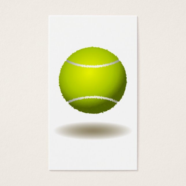 Cartes De Visite Emblème de tennis cool 2 (Devant)