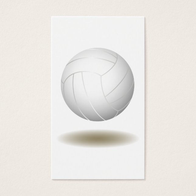 Cartes De Visite Emblème de volley-ball cool 1 (Devant)