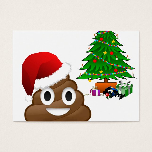 Cartes De Visite emoji de noël (Devant)