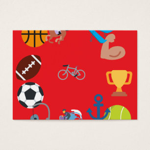 Cartes De Visite émoticône sportive