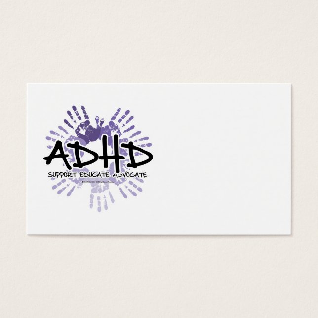 Cartes De Visite Empreinte ADHD (Devant)