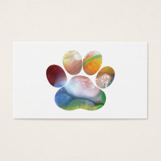 Cartes De Visite Empreinte de patte de chien